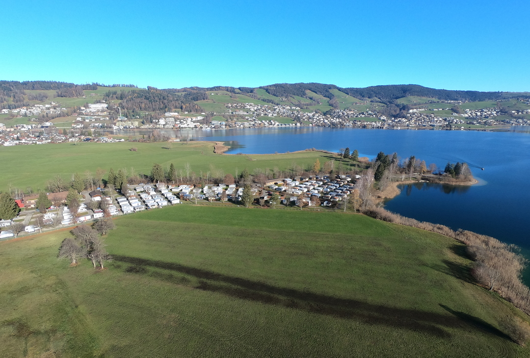 Aerial - the full campsite