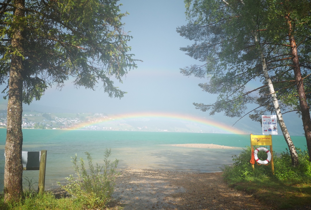 Rainbow over Ägerisee, 2023