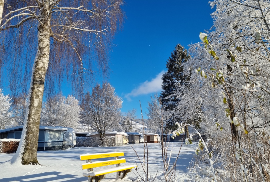 Snow-covered pitches