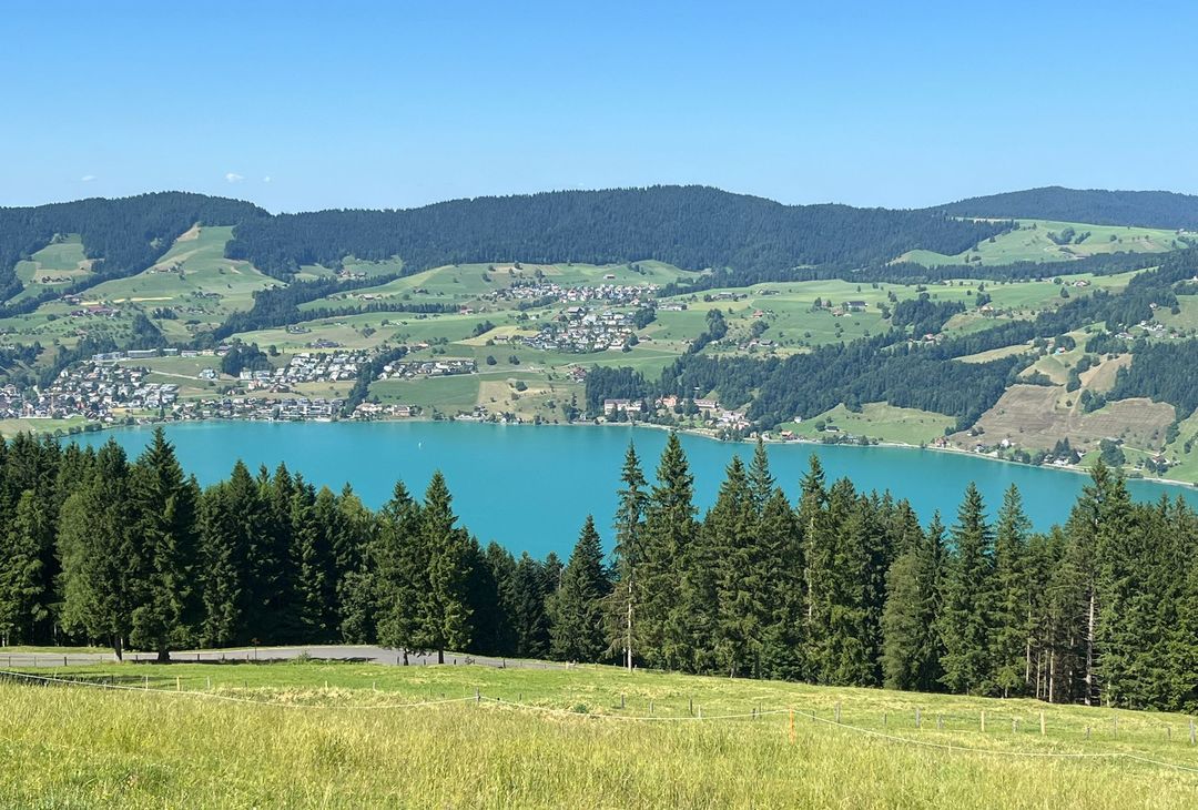 Panoramic view over Ägerisee